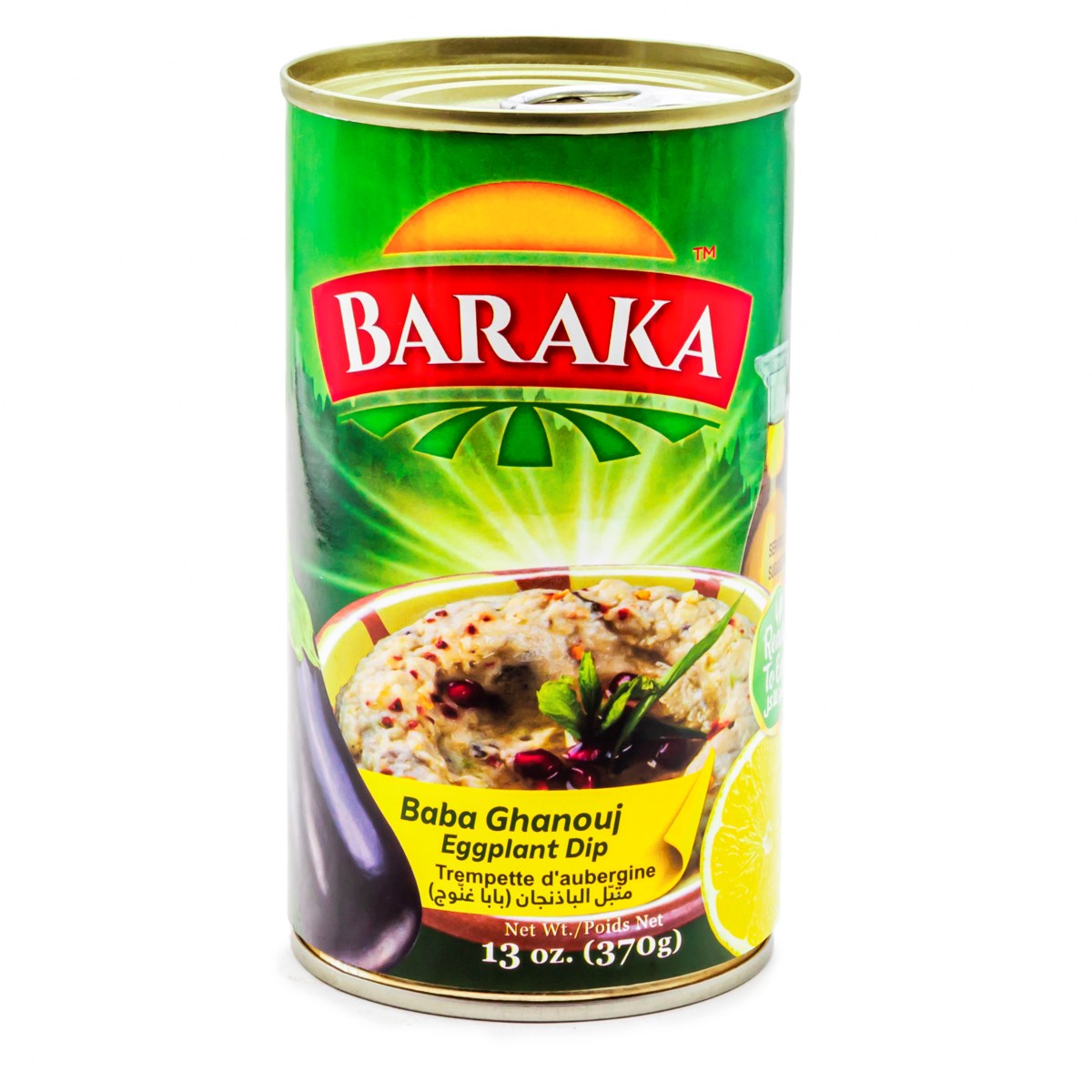 Baba Ghanooj Eggplant Dip "BARAKA" 13 oz x 24